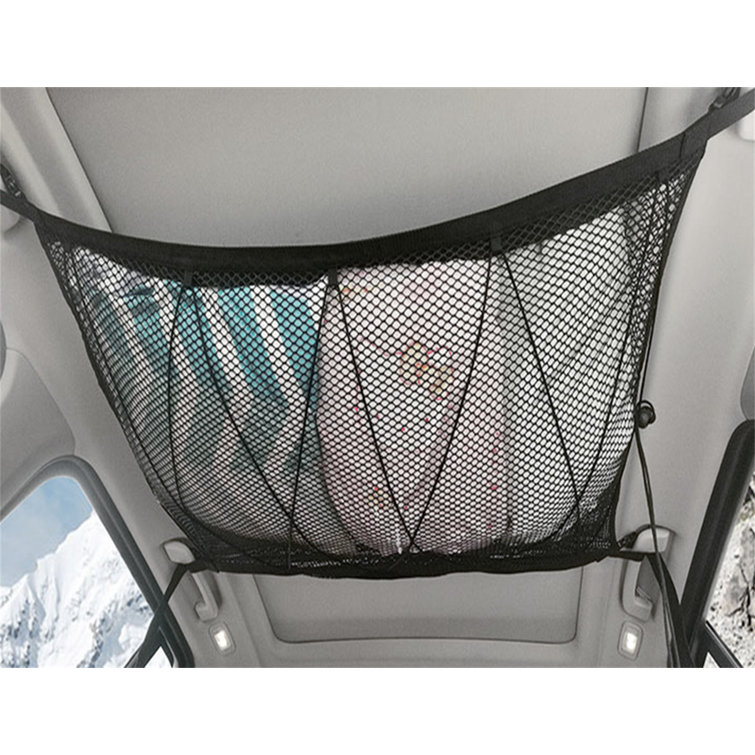 WORTHSPARK Car Ceiling Cargo Net Pocket Car Roof Adjustable Interior Cargo Net Mesh Bag, Long